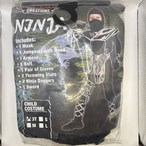 Spooktacular Creations Halloween Boys Dragon scales silver ninja costume (3T)